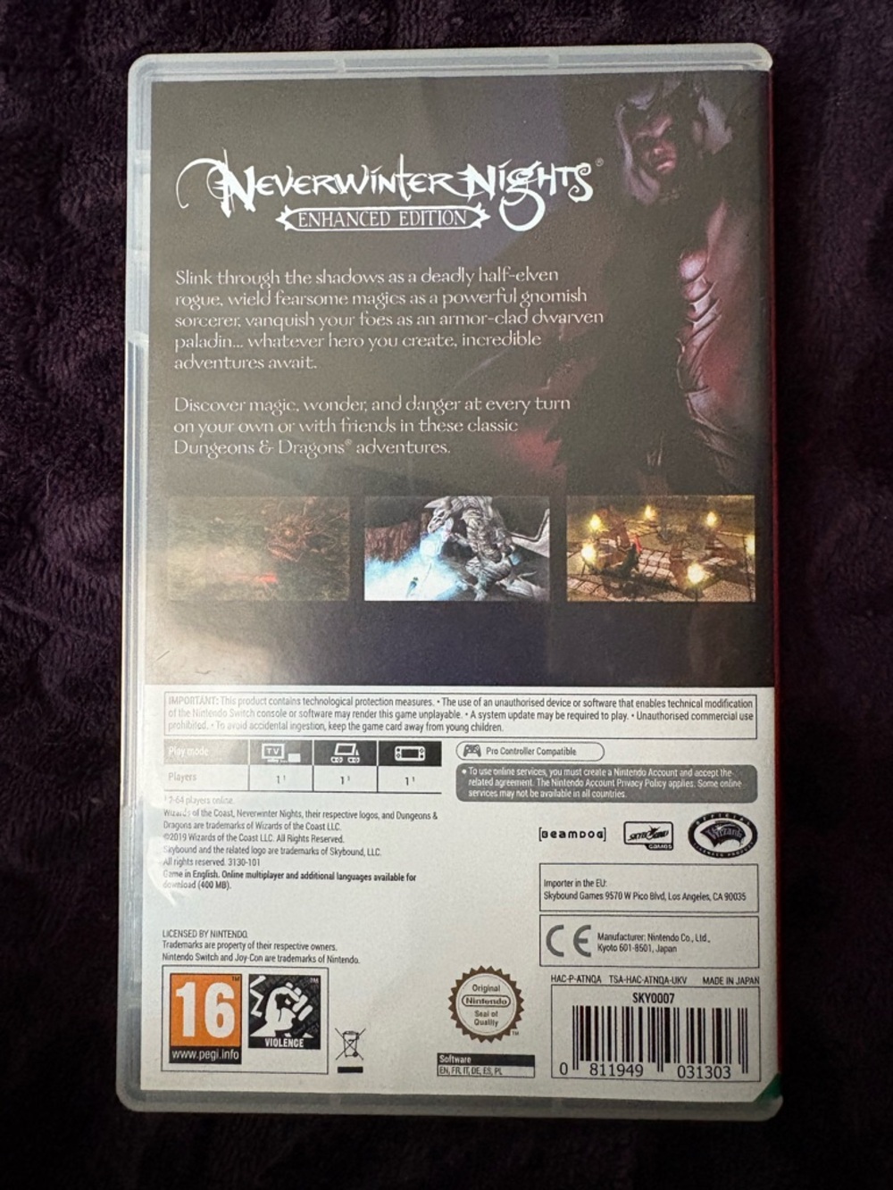 Neverwinter Nights: Enhanced Edition - Nintendo Switch (Black & Purple) - Picture 6 of 7